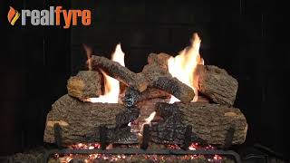 Real Fyre  Charred Oak Gas Logs for the Fireplace [upl. by Drofliw835]