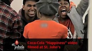 CocaCola Spreads quotHappinessquot with Viral Video Filmed at St Johns University [upl. by Atirabrab]