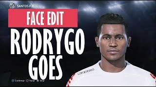 RODRYGO GOES  FACE EDIT  PES 2018 Santos [upl. by Sairahcaz746]