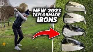 2023 NEW TAYLORMADE IRONS REVIEW  Im Shocked  P770 P7MC P7MB [upl. by Atteval]