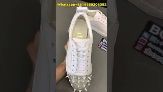 worth havingChristian Louboutin Louis Junior P Pik Pik Strass White from BOOTSFY shoes sneaker [upl. by Aisanahta416]