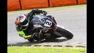 Circuit Nogaro moto onboard 1303  Greg Monaya  pirelli supercorsa v4 [upl. by Salangia]