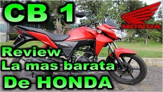 Prueba HONDA CB1 110 CC Review en Español con Blitz Rider [upl. by Areivax]