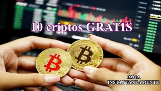 Ganhe 10 criptomoedas de uma vez NO FREE  site paga criptos instantaneamente 100 de graça [upl. by Rowell]