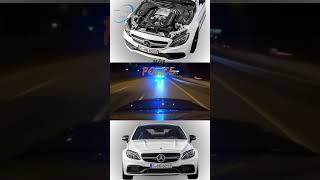 AMG C63 VS POLICE sieuxe shortvideo [upl. by Anatnas]