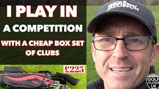 I PLAY IN A GOLF COMPETITION WITH A CHEAP BOX SET OF GOLF CLUBS [upl. by Katy]