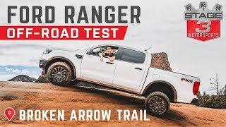 2019 Ford Ranger OffRoad Test  Broken Arrow Trail Sedona AZ [upl. by Easlehc]