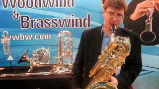 Woodwind and Brasswind IW661 Bass Saxophone by International Woodwind [upl. by Arinaj]