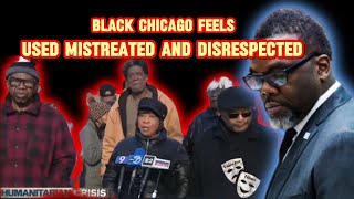 Black Chicagoains has had enough of the migrate crisis they are no longer voting democrat chicago [upl. by Airdnek]