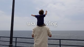 USA vlog pt1 Target Santa Monica Beach Trader Joes haul [upl. by Issie]