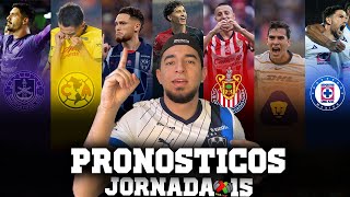 🚨⚽️ PRONÓSTICOS JORNADA 15  LIGA MX  APERTURA 2024 ⚽️🚨 [upl. by Ayad]