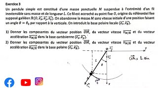 Examen 1 partie 1 Mécanique de point matériel S1 Contrôle تطوان  SMPC SMIA ENSA MIPC MI [upl. by Anib]