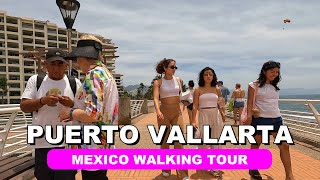 Walking Puerto Vallarta  Gorgeous Afternoon Walk Along the Beach amp Old Town [upl. by Cloris543]