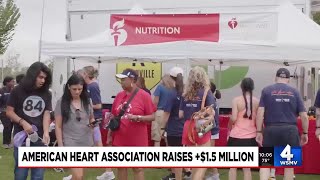 Thousands participate in Greater Nashville Heart Walk at GEODIS Park [upl. by Serle]