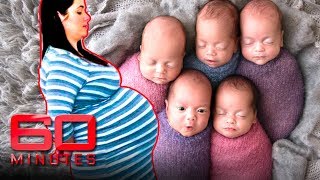 Surprised by Five Naturally conceived quintuplets  60 Minutes Australia [upl. by Anabal83]