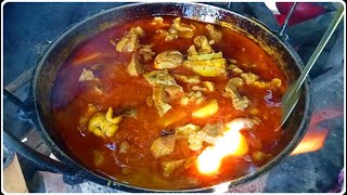 মাটির চুলায় গরুর গোস্ত রান্নাখুবই মজা  Cooking beef recipe [upl. by Duwe]