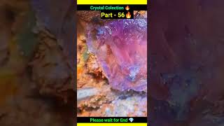 Crystal Colection Part 💎 56crystals daimond gemstone shortsvideo gold ocena [upl. by Cami27]