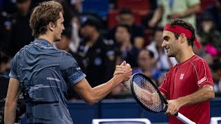 Roger Federer vs Alexandr Zverev Shanghai 2019 Highlights ᴴᴰ [upl. by Acirdna45]