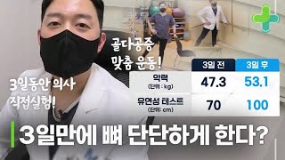 의사 직접 실험 3일 만에 운동만으로 뼈가 단단해진다 그 효과는 MBN 231226 방송 [upl. by Schuh806]