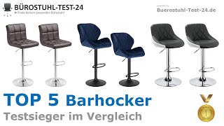 Die besten Barhocker amp Barstühle 2024 TOP 5 🥇 Testsieger im Vergleich gut und günstig [upl. by Nivra988]