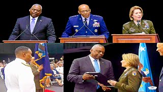 Defense Secretary Lloyd Austin Leads Historic Southcom Change of Command Ceremony [upl. by Nofpets768]