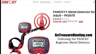 METAL DETECTOR UNBOXING PANCKY PK0075 Beginners Model [upl. by Adnalra656]