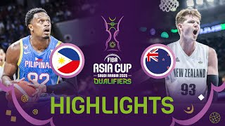 Gilas Pilipinas end drought vs New Zealand  Highlights  FIBA Asia Cup 2025 Qualifiers [upl. by Nnylaj]