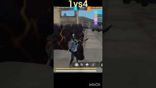 Mass 1vs4😈😈freefire t4stom viralshort [upl. by Buckley]