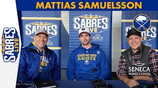 Mattias Samuelsson Joins Sabres Live  Buffalo Sabres [upl. by Routh]