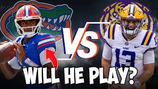 Florida Gators vs LSU Tigers UPDATES on Lagways Status [upl. by Ameluz]