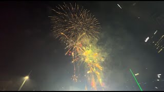 Amazing Fireworks at Bonifacio High Street Park  BGC Metro Manila Philippines 🇵🇭  4k  60 fps [upl. by Yrogerg450]