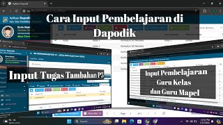 Cara Input Pembelajaran dan Tugas Tambahan P5 di Dapodik 2025 [upl. by Ytte753]