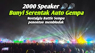 NGERI2000 speaker bunyi barengPuluhan Ribu Orang penuhi Lahan 5 Hektar Battle Sound Horeg KEDIRI🔥 [upl. by Washburn]