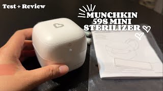 Munchkin 59S Mini Portable UVC Sterilizer How to use amp Review  Battery and Pluggedin Test [upl. by Attenborough]