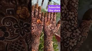 bridal mehndi mehandi design mehandi art viral shots viral song trending [upl. by Nelleoj]