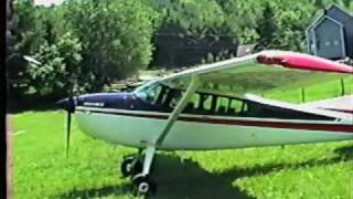 Cessna 180 Visits a Farm [upl. by Arron]