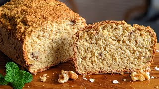 My fastest oatmeal bread for a healthy breakfast No flour No butter Easy gluten free bread [upl. by Eidurt]