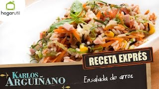 Receta exprés Ensalada de arroz de Karlos Arguiñano [upl. by Sualokin703]