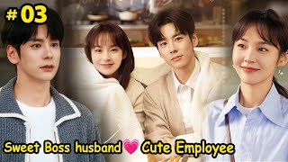 Part3  Sweet boss ❤ Employee Relation amp Husband Wife in Private  Chinese drama explain In Hindi [upl. by Pantheas]