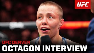 Rose Namajunas Octagon Interview  UFC Denver [upl. by Talya]