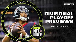 Its ALMOST TIME ⏰ Divisional Playoff PREVIEWS Which teams will PREVAIL  NFL Live [upl. by Luann]