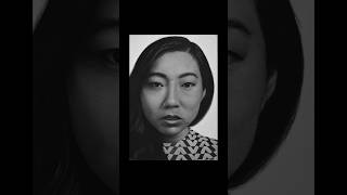 Drawing Awkwafina Timelapse charcoal drawing art shots [upl. by Edeline]