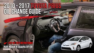 Toyota Prius Oil Change 2010  2017 [upl. by Reivilo]