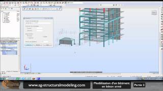 Partie 2  Modélisation dun batiment BA [upl. by Silver]