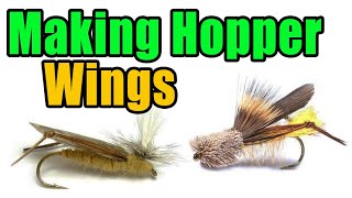 Making Simple Hopper Wings  Fly Tying Basics For Beginners  Tips amp Tricks [upl. by Alver]