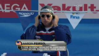 Aaron Peirsol gets title and new record from Universal Sports [upl. by Kennett]