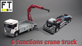 LEGO Technic Crane Chassis with 6 remote controlled functions MOC [upl. by Olegnad]