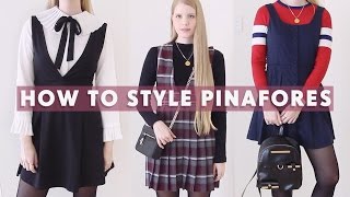 How to Style Pinafore Dresses [upl. by Nomzed]