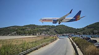 Jet2 LS1739 Landing at Skiathos 2024 [upl. by Adnuhsed]