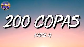 🎵 Reggaeton KAROL G  200 COPAS  Romeo Santos Bad Bunny Lenny Tavárez Mix Letra [upl. by Ahsercal]